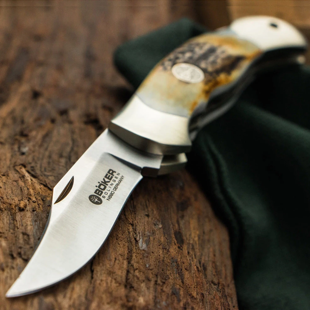 Boker Junior Scout Stag Folding Knife 4 Boker Junior Scout Stag Folding Knife - Image 2