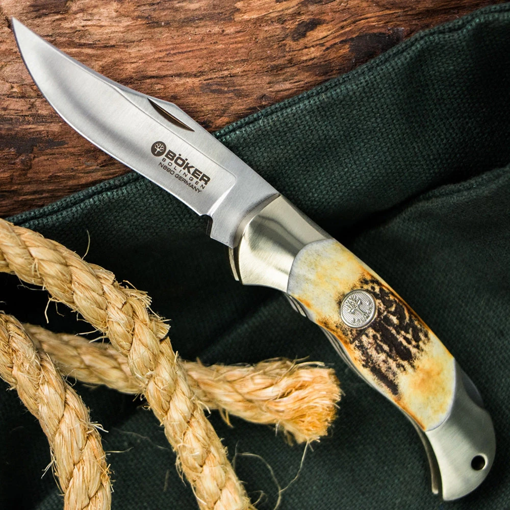 Boker Junior Scout Stag Folding Knife 5 Boker Junior Scout Stag Folding Knife - Image 3