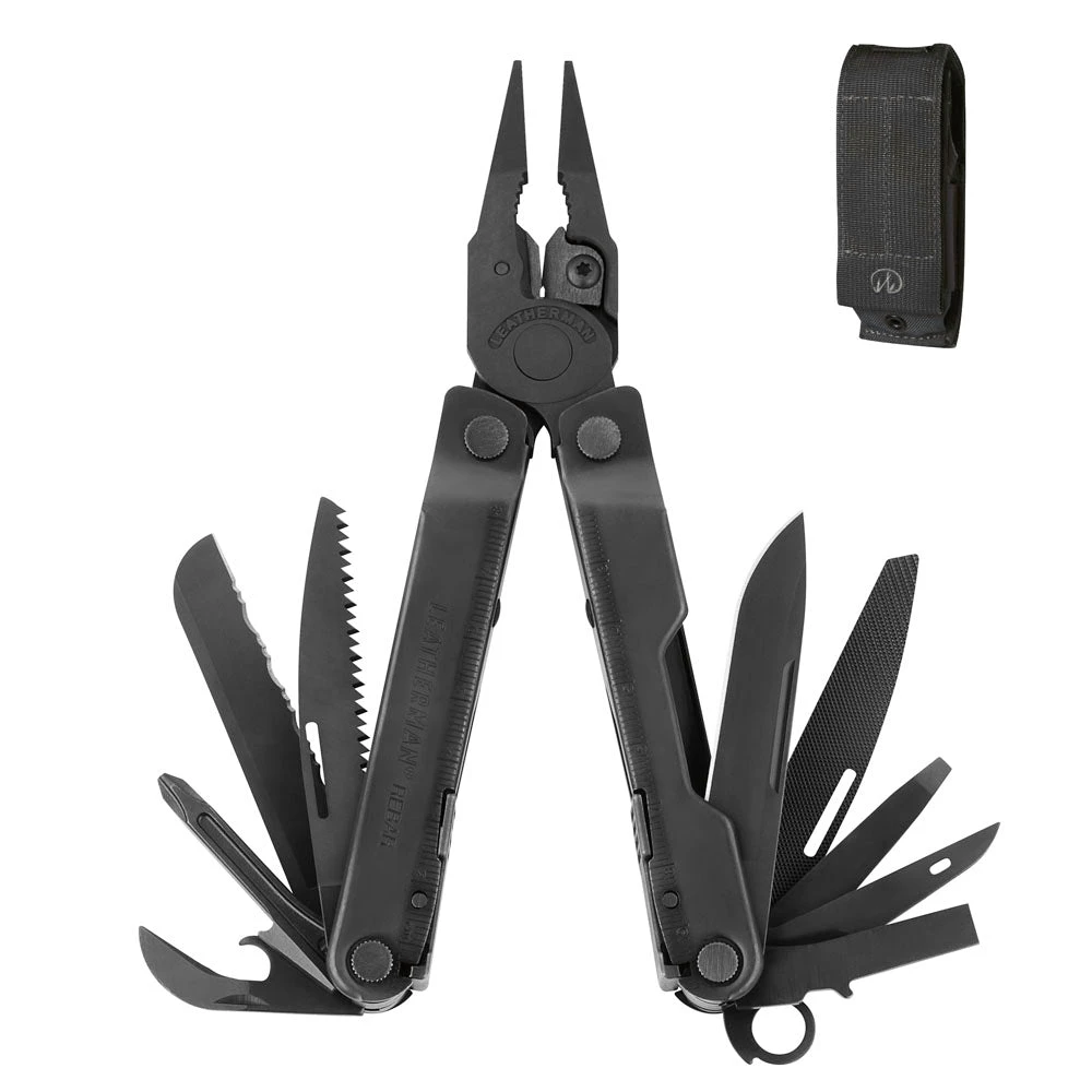 Leatherman Rebar Black Multi-Tool With Black MOLLE Sheath 3 Leatherman Rebar Black Multi-Tool With Black MOLLE Sheath