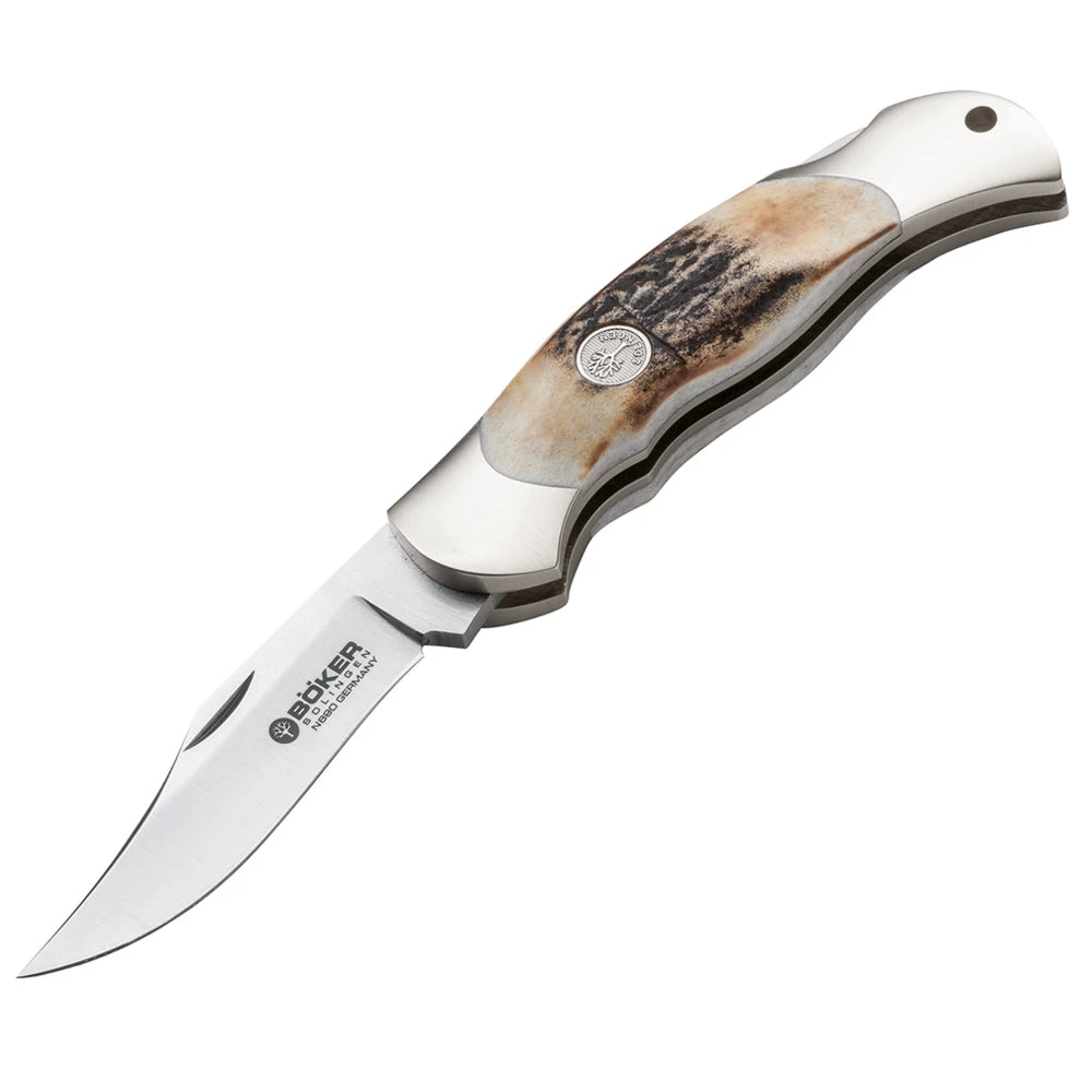 Boker Junior Scout Stag Folding Knife 3 Boker Junior Scout Stag Folding Knife