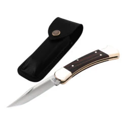 Buck Knives Buck 110 Folding Hunter Knife With Ebony Handle -Professional Kitchen Tool Store BU0110BRS 6