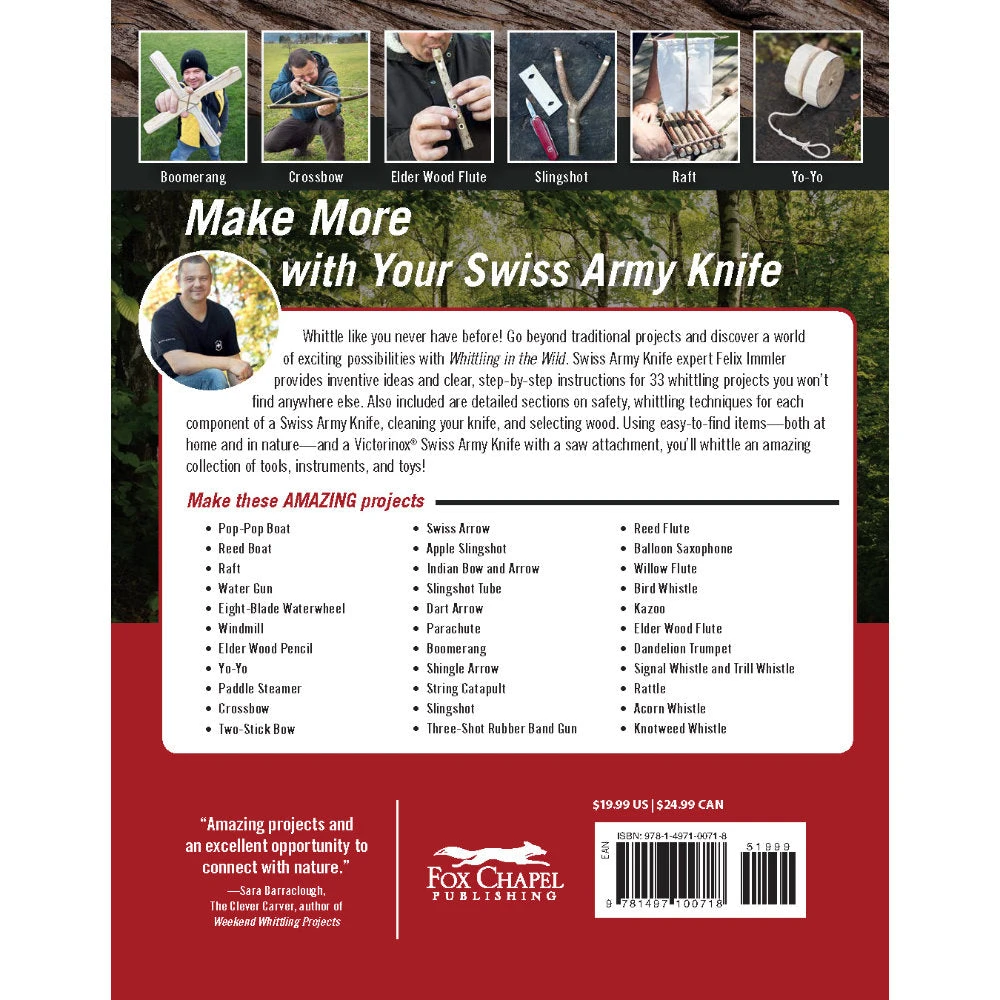 Victorinox Whittling In The Wild Swiss Army Knife Book By Felix Immler 4 Victorinox Whittling In The Wild Swiss Army Knife Book By Felix Immler - Image 2