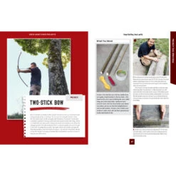 Victorinox Whittling In The Wild Swiss Army Knife Book By Felix Immler 16 Victorinox Whittling In The Wild Swiss Army Knife Book By Felix Immler -Professional Kitchen Tool Store FC00718 Whittling in the Wild Two Stick Bow