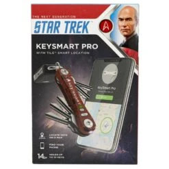 KeySmart Pro Star Trek The Next Generation Compact Key Holder With Tile Smart Location -Professional Kitchen Tool Store KS411TRKJLP KeySmart Pro Star Trek Picard Package