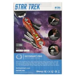 KeySmart Pro Star Trek The Next Generation Compact Key Holder With Tile Smart Location -Professional Kitchen Tool Store KS411TRKJLP KeySmart Pro Star Trek Picard Package Back