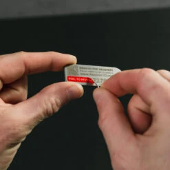 KeySmart RecoverID Anonymous Lost And Found Tag -Professional Kitchen Tool Store KS701SS KeySmart RecoverID Tag Revealing ID Code