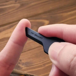 KeySmart SafeBlade Keychain Package Opener -Professional Kitchen Tool Store KS820BLK KeySmart SafeBlade Safe on Fingers