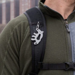 KeySmart AllTul Bear Keychain Multi-tool -Professional Kitchen Tool Store KS824 SS BER Lifestyle Hanging Backpack