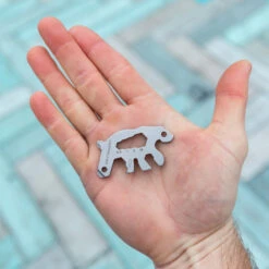 KeySmart AllTul Bear Keychain Multi-tool -Professional Kitchen Tool Store KS824 SS BER Lifestyle OpenHand