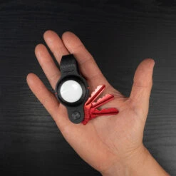 KeySmart Air Compact 2-in-1 AirTag And Key Holder -Professional Kitchen Tool Store KeySmartAir Blk AirKeys Red Lifesltyle Inhand Open 2000x2000 2000x 0f10aed9 066b 406c afd4 2794d3bac8dc