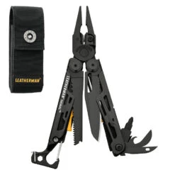 Leatherman Signal Multi-Tool With Nylon Sheath -Professional Kitchen Tool Store LT832511 Signal Black Fanned with Pouch
