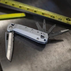Leatherman FREE K4x Multipurpose Knife -Professional Kitchen Tool Store LT832660 Leatherman Free K4x Open on Workbench