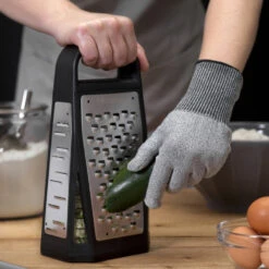 Microplane Cut Resistant Glove, Adult Size -Professional Kitchen Tool Store MP34007 Microplane Cut Resistant Glove with Elite Box Grater