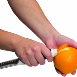 Microplane Ultimate 7-in-1 Mixologist Bar Tool -Professional Kitchen Tool Store MP41060 Microplane 7 in 1 Bar Tool Orange Peeler
