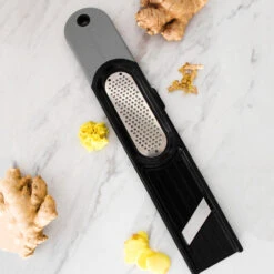 Microplane 3-in-1 Ginger Tool -Professional Kitchen Tool Store MP48910 Microplane Ginger Tool with Ginger