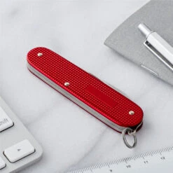 Victorinox Cadet Red Swiss Army Knife -Professional Kitchen Tool Store SA0260120R Cadet Back Closed Lifestyle