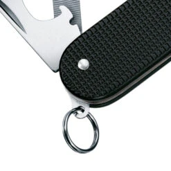 Victorinox Cadet Black Swiss Army Knife -Professional Kitchen Tool Store SA0260123R Cadet Black Keyring Detail