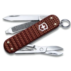 Victorinox Classic SD Precious Alox Swiss Army Knife -Professional Kitchen Tool Store SA062214011G Classic SD Precious Alox Brown Open