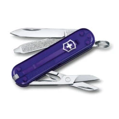 Victorinox Classic SD Swiss Army Knife, 2021 Translucent Colors -Professional Kitchen Tool Store SA06223T29 Victorinox Classic SD Persian Indigo
