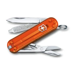 Victorinox Classic SD Swiss Army Knife, 2021 Translucent Colors -Professional Kitchen Tool Store SA06223T82 Victorinox Classic SD Fire Opal