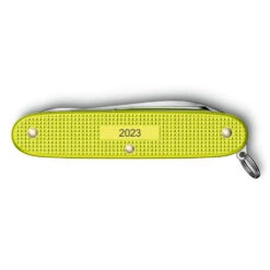 Victorinox Electric Yellow Pioneer X Alox 2023 Limited Edition Swiss Army Knife -Professional Kitchen Tool Store SA08231L23 Victorinox Electric Yellow Pioneer X Back Panel Engraved 8e5c6f9c 126a 481f ba13 6c124aeb2914
