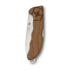 Victorinox Evoke Wood Lockblade Swiss Army Knife With Clip -Professional Kitchen Tool Store SA09415D630 Victorinox Evolve Wood Closed Front View
