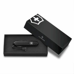 Victorinox Onyx Black Spartan Swiss Army Knife -Professional Kitchen Tool Store SA1360331P Onyx Black Spartan in Presentation Box