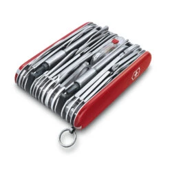 Victorinox SwissChamp XXL Swiss Army Knife 10 Victorinox SwissChamp XXL Swiss Army Knife -Professional Kitchen Tool Store SA16795XXL 2021 SwissChamp XXL Swiss Army Knife Side Angle View