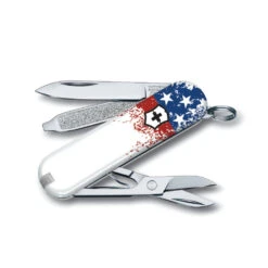 Victorinox Wounded Warrior Project Speckled American Flag Classic SD Swiss Army Knife -Professional Kitchen Tool Store SAK ClassicSD SpeckledFlag B3 55523 58mm S3