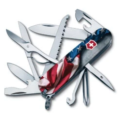 Victorinox Wounded Warrior Project American Flag Fieldmaster Swiss Army Knife -Professional Kitchen Tool Store SAK Fieldmaster AmericanFlag B3 55529 91mm S3