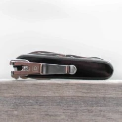 SwissQlip Swiss Army Knife Pocket Clip -Professional Kitchen Tool Store SGSQLIP91CHR On Black Knife x1000 0c8fa8ee 61fa 4ea7 a965 146692edfd06