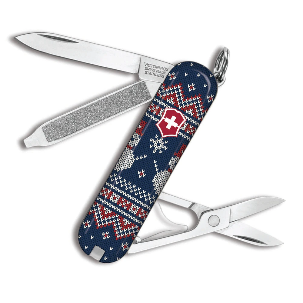 Victorinox Snowman Christmas Sweater Classic SD Designer Swiss Army Knife 3 Victorinox Snowman Christmas Sweater Classic SD Designer Swiss Army Knife