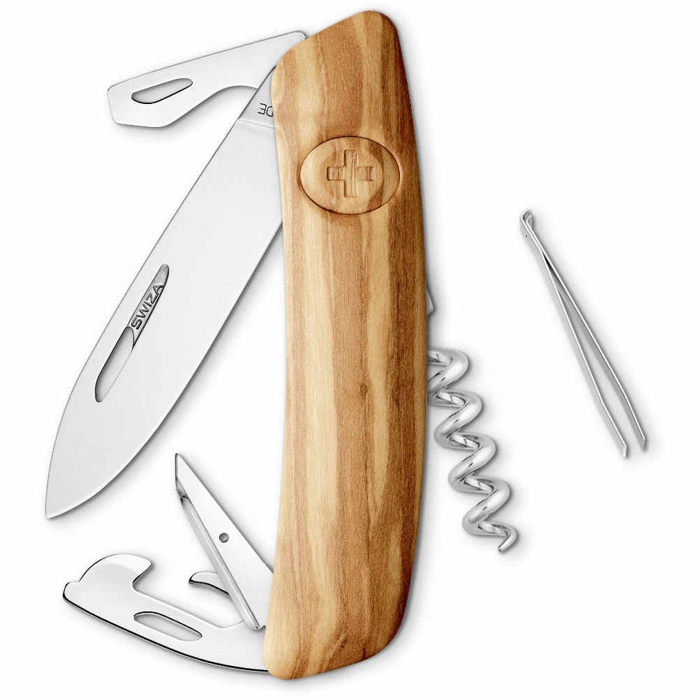 Swiza D03 Olive Wood Swiss Pocket Knife 3 Swiza D03 Olive Wood Swiss Pocket Knife