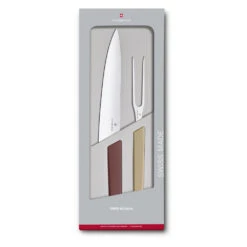 Swiss Modern Colors 2-Piece Carving Set By Victorinox -Professional Kitchen Tool Store VF6909621G Swiss Modern Colors Carving Set Boxed