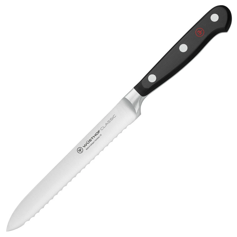 Wusthof Classic 5" Serrated Utility Knife 3 Wusthof Classic 5" Serrated Utility Knife