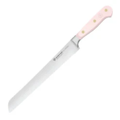 Wusthof Classic Colors 9" Double-Serrated Bread Knife -Professional Kitchen Tool Store WU1061706423 Wusthof Classic Colors 9 inch Bread Knife Pink Sea Salt