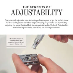 Rockwell 6S Fully Adjustable Safety Razor, Matte Stainless Steel -Professional Kitchen Tool Store benefits of adjustability