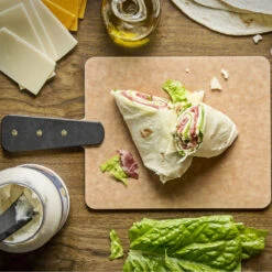 Epicurean Handy Series 9" X 7" Riveted Handle Cutting Board - Natural With Slate Handle -Professional Kitchen Tool Store ec008r09070102 sandwich x1000 7d6a0118 a01b 46bf 9316 ade1d663949e