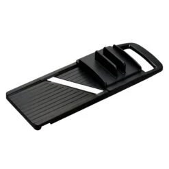 Kyocera Wide Adjustable Mandoline Slicer, Black -Professional Kitchen Tool Store kccsn402bkx750 2