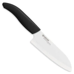 Kyocera Revolution 5.5" Ceramic Santoku Knife -Professional Kitchen Tool Store kcfk140whbkx750