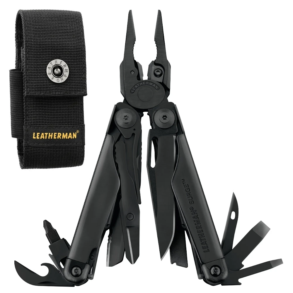 Leatherman Surge Black Multi-Tool With 4-Pocket Nylon Sheath 3 Leatherman Surge Black Multi-Tool With 4-Pocket Nylon Sheath