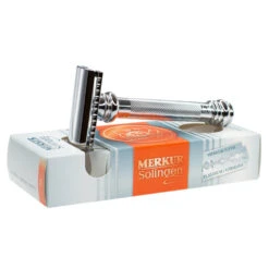 Merkur 39C Double Edge Safety Razor, Slanted Cut, Extra Long Chrome Handle 5 Merkur 39C Double Edge Safety Razor, Slanted Cut, Extra Long Chrome Handle -Professional Kitchen Tool Store mk39001 boxx1000