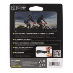 Nite Ize GripLit LED Handlebar Grip Lights - Red -Professional Kitchen Tool Store niglt10r7.packaging.backx1000