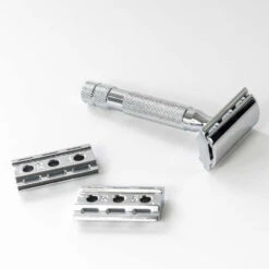 Rockwell 6C Fully Adjustable Safety Razor 14 Rockwell 6C Fully Adjustable Safety Razor -Professional Kitchen Tool Store rr6cwc frontviewwithplatesx750