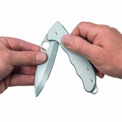 Victorinox Hunter Pro Alox Swiss Army Knife With Clip And Lanyard -Professional Kitchen Tool Store sa9415m26 inuse x1000 1