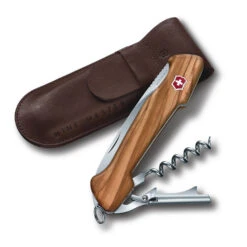 Victorinox Olive Wine Master Swiss Army Knife With Leather Pouch 8 Victorinox Olive Wine Master Swiss Army Knife With Leather Pouch -Professional Kitchen Tool Store sa970164 withsheathx1000