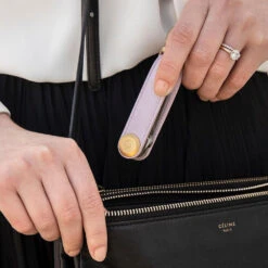 Orbitkey 2.0 Saffiano Leather Keychain -Professional Kitchen Tool Store saffiano lilaclfstylx1000 5