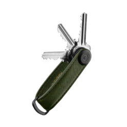 Orbitkey 2.0 Saffiano Leather Keychain -Professional Kitchen Tool Store saffiano olivex1000 3