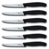 Swiss Classic 6-Piece 4.5" Spear Tip Serrated Steak Knife Set By Victorinox