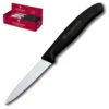 Swiss Classic Paring Knife Display - 2 Dozen 3.25" Serrated Spear Tip Paring Knives By Victorinox - Black Handle (6.7633) -Professional Kitchen Tool Store vf6763324x1000